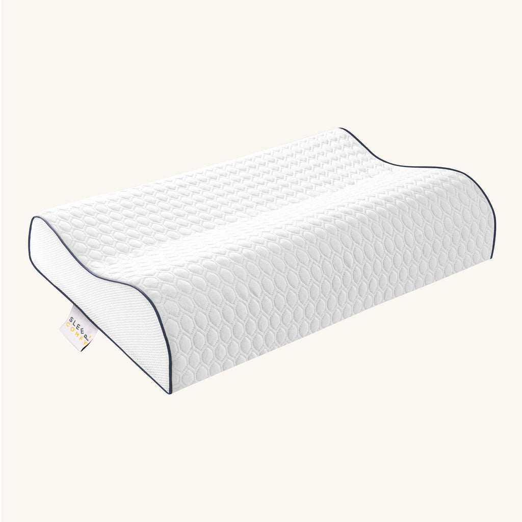 pillowLY Contour Memory Foam hoofdkussen, orthopedisch, nek- en