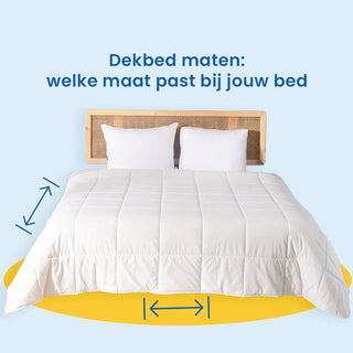Dekbed maten: welke maat past bij jouw bed?