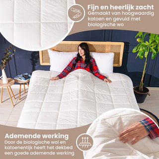 SLEEP COMFY 4-seizoenen dekbed, 240 x 220 cm, dekbed voor het hele jaar zonder overtrek, licht zomerdekbed en knuffeldeken, anti-allergisch katoen, Oeko-Tex-gecertificeerd, kingsize bedden SLEEP COMFY 4-seizoenen dekbed, 240 x 220 cm, dekbed voor het hele jaar zonder overtrek, licht zomerdekbed en knuffeldeken, anti-allergisch katoen, Oeko-Tex-gecertificeerd, kingsize bedden
