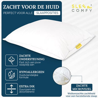 Sleep Comfy 60x70 Hoofdkussen Duo Set