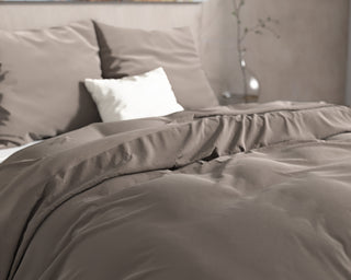 Flannel Dekbedovertrekset - Taupe