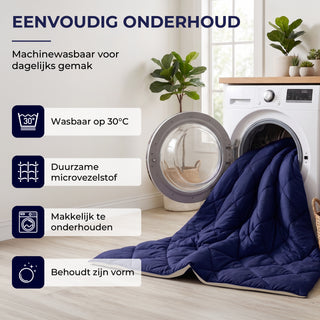 Reverse Dekbed | Navy & Sand