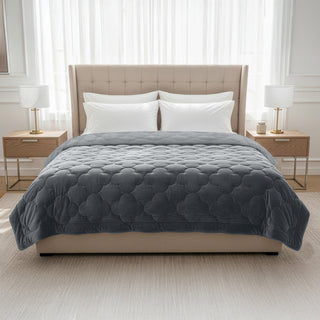 Velura Series - Velvet Dekbed | Grijs