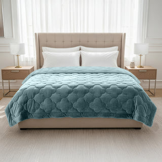 Velura Series - Velvet Dekbed | Blauw
