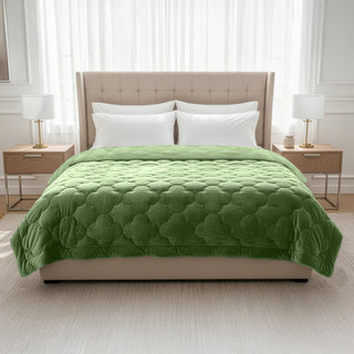 Velura Series - Velvet Dekbed | Groen
