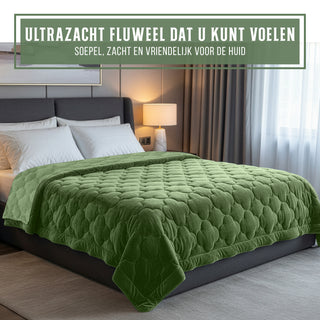 Velura Series - Velvet Dekbed | Groen
