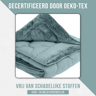 Velura Series - Velvet Dekbed | Blauw