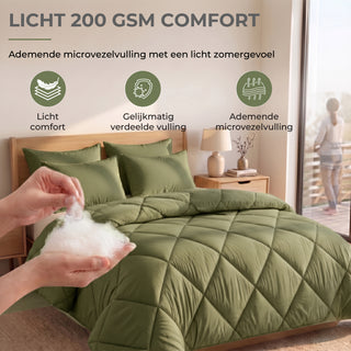 Deluxe Zomer Dekbed | Khaki