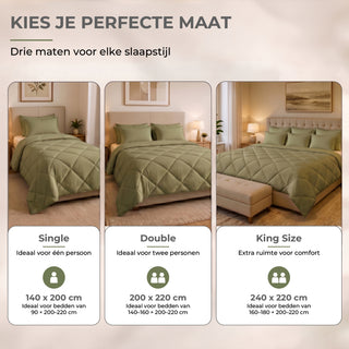 Deluxe Zomer Dekbed | Khaki