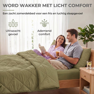 Deluxe Zomer Dekbed | Khaki