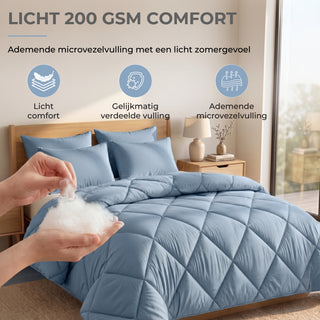 Deluxe Zomer Dekbed | Aegean Blue