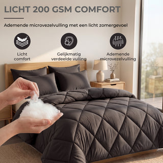 Deluxe Zomer Dekbed | Black Bean