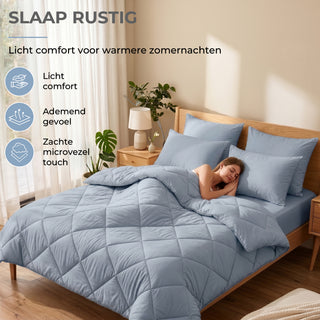Deluxe Zomer Dekbed | Aegean Blue
