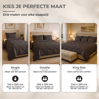 Deluxe Zomer Dekbed | Black Bean