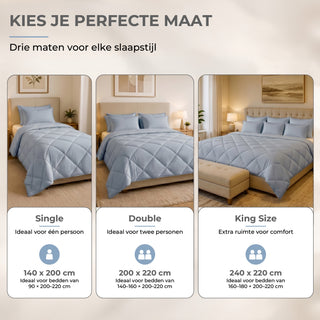 Deluxe Zomer Dekbed | Aegean Blue