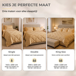 Deluxe Zomer Dekbed | Taupe