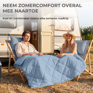 Deluxe Zomer Dekbed | Aegean Blue
