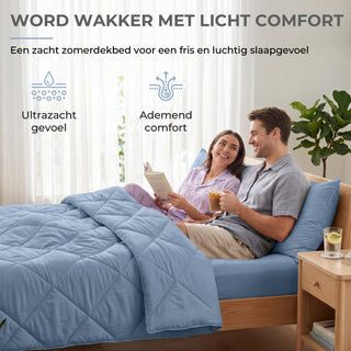 Deluxe Zomer Dekbed | Aegean Blue