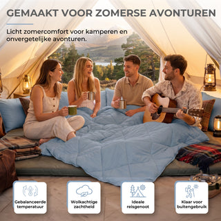 Deluxe Zomer Dekbed | Aegean Blue