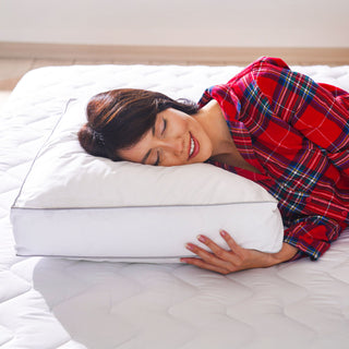 Het anti-allergie kussen van Sleep Comfy boxkussen duo set biedt gezonde slaap.