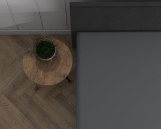 Het waterdichte hoeslaken van enkel jersey biedt bescherming voor uw matras.